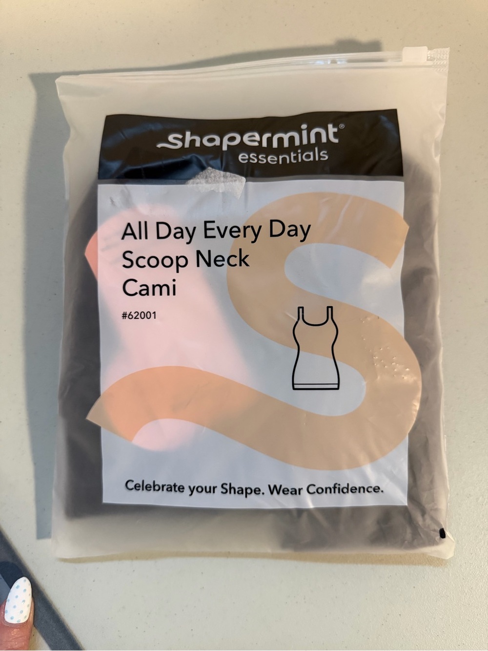 Shapermint Essentials All Day Every Day Scoop Neck Cami Black 2XL NWT - Picture 4 of 5